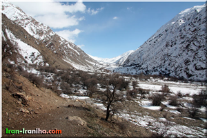  نمای  زمستانی  مسیر  دریاچه  ی  گهر  (  عکس  از  کمال  روشن،  عضو  گروه  ایران  –  ایرانی  ها  ) 