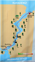  نمایی  از  مسیر  حرکت  تور  تنگه  بسفر 